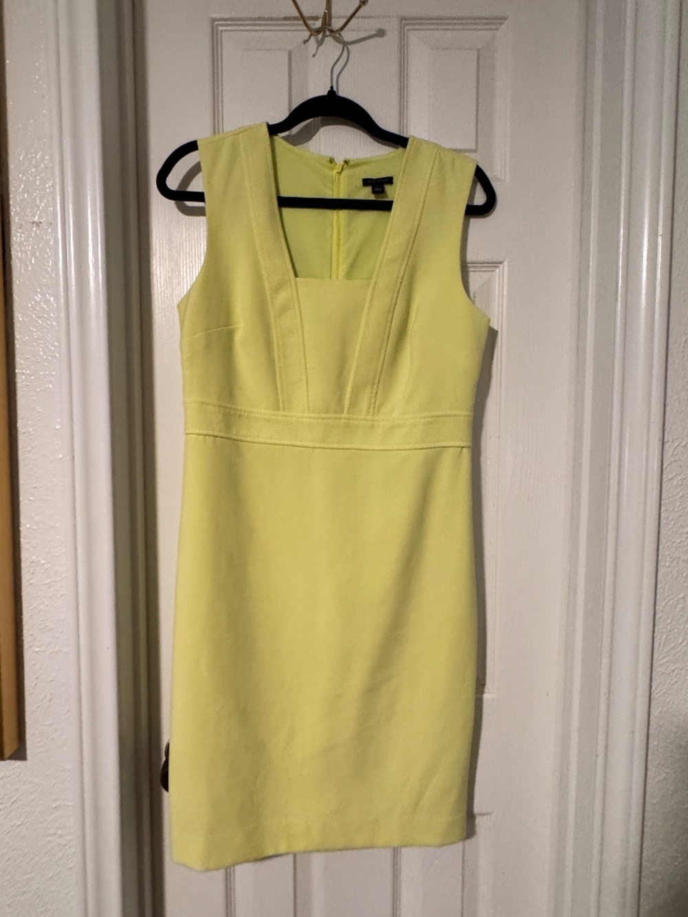 Yellow green career dress